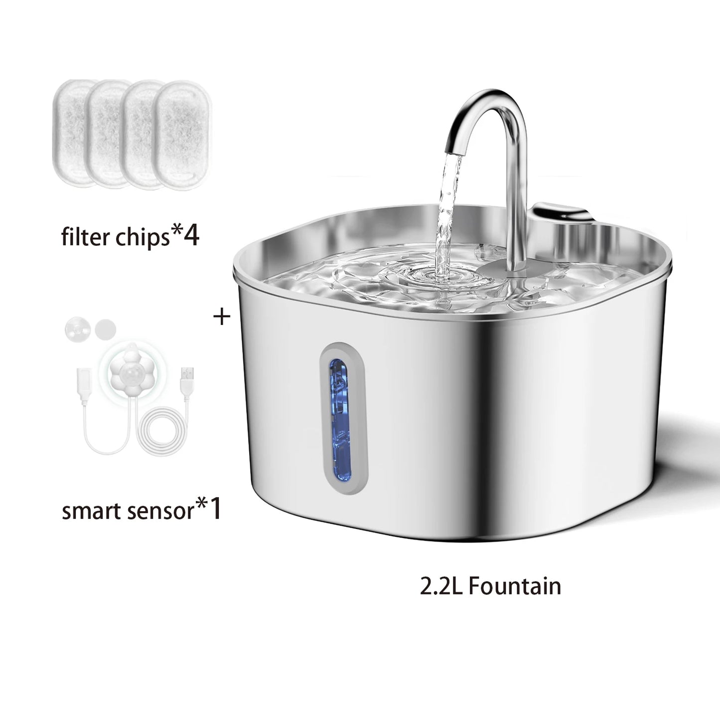AquaPaws™ Stainless Fountain
